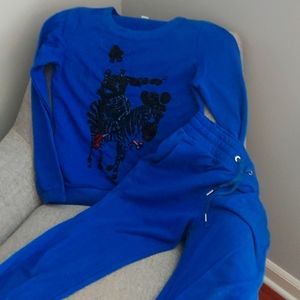 Pinko Blue Graphic Jumpsuit